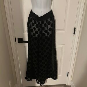 New with tags Elegant Black Polka Dot Skirt